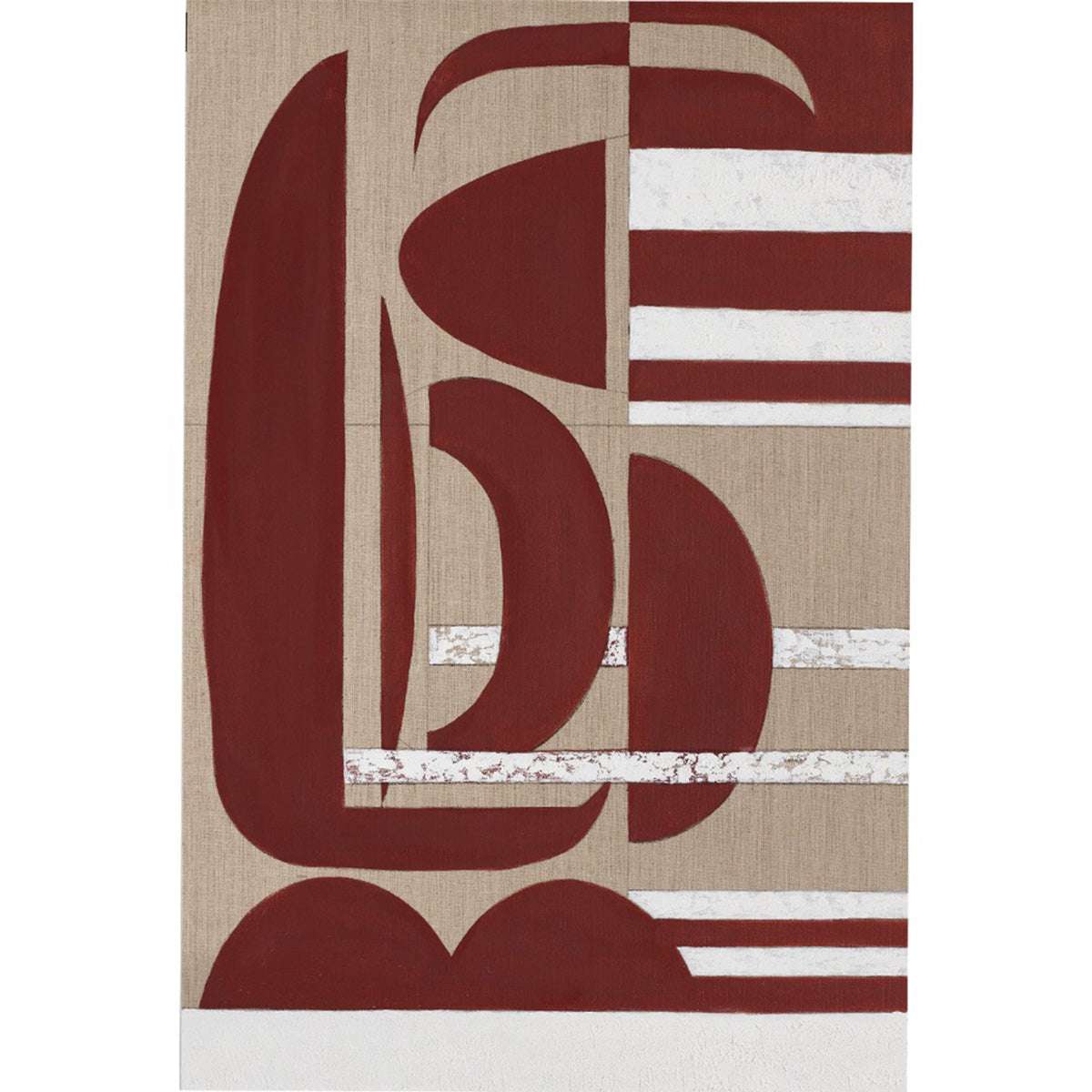 Crimson Stucco - Original oil painting by Tory Burke