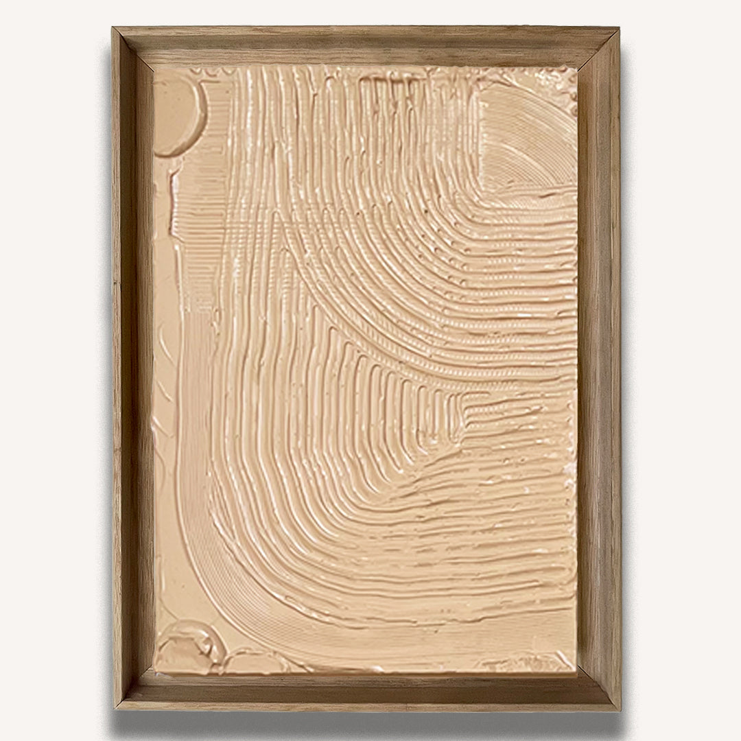 Peach Comb 1 Impasto - Original painting by Tory Burke
