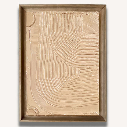 Peach Comb 1 Impasto - Original painting by Tory Burke