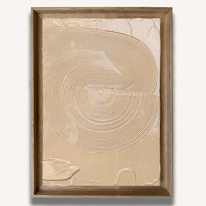 Peach Comb 4 Impasto - Original painting by Tory Burke