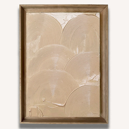 Peach Comb 6 Impasto - Original painting by Tory Burke
