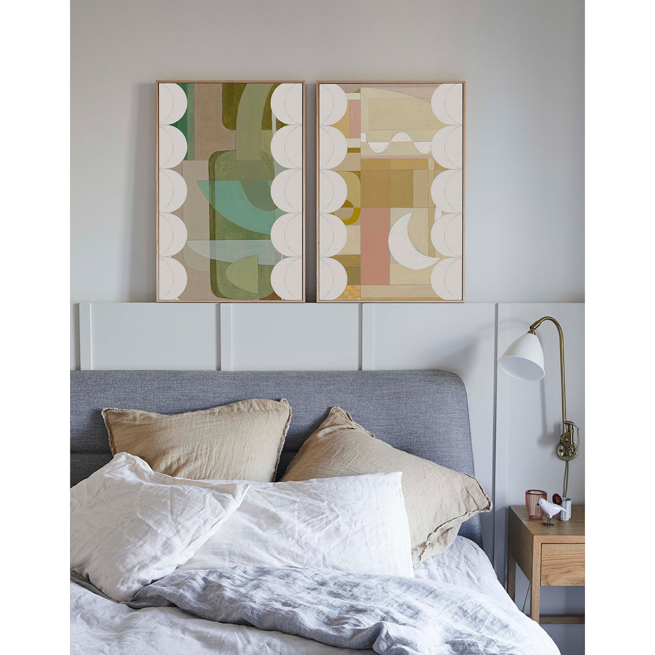 Green & Golden Scallop - Unframed Giclee print