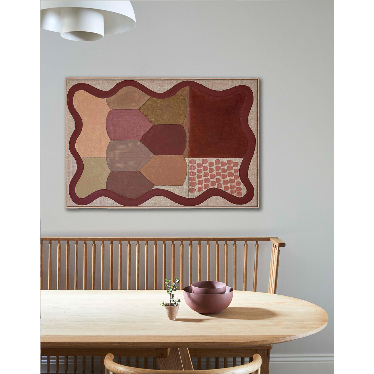 Wavy Plum - Framed Giclee print