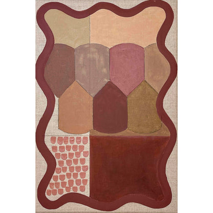 Wavy Plum - Framed Giclee print