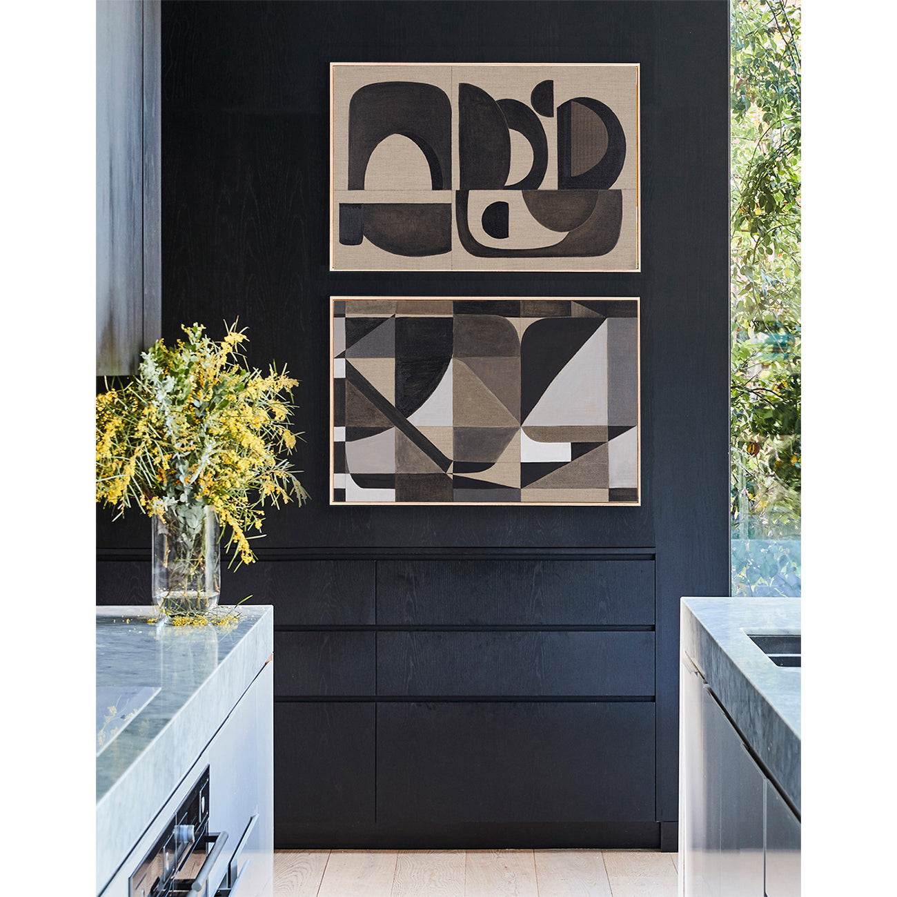 Graphite Arch Original Oils on Italian linen